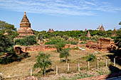 Old Bagan Myanmar. View from the terraces of the Mingala Zedi. 